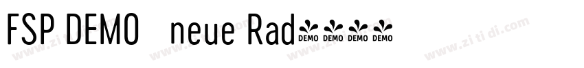 FSP DEMO   neue Rad字体转换